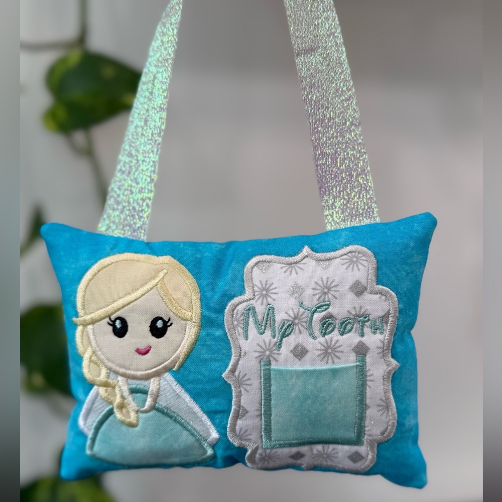 Handmade Disneys Frozen inspired Elsa tooth fairy pillow